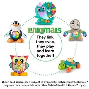 (4)Fisher-Price Linkimals Learning Toys Set Interactive Fun